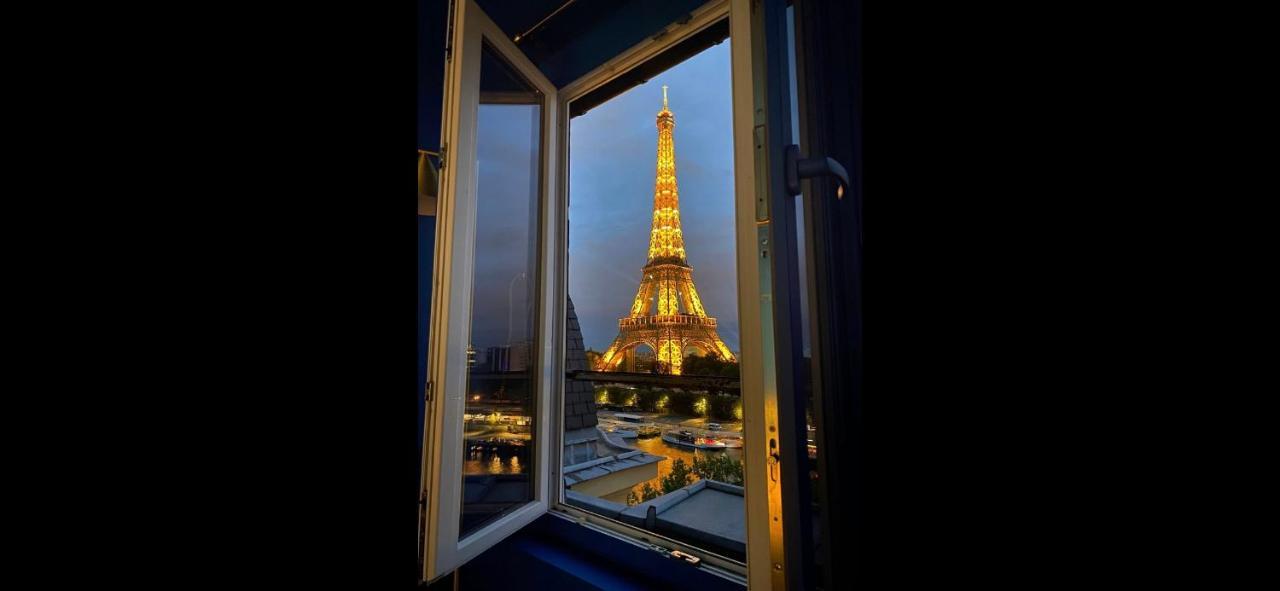 Eiffel Tower Romantic View Lägenhet Paris Exteriör bild